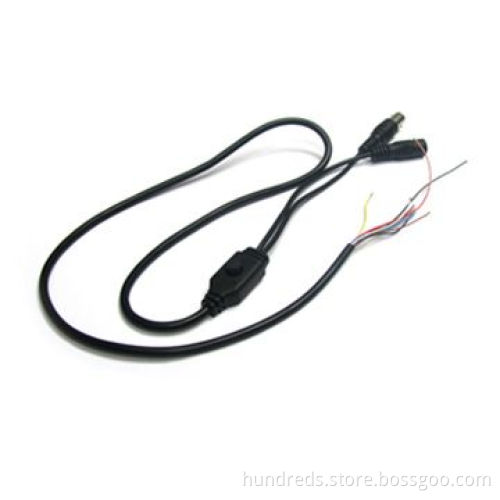 Camera Cables with BNC and DC Connector Terminal, Available in Various Colors